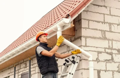 Pose et remplacement de gouttières à Challerange